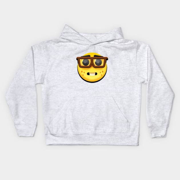 Nerd - Plain Design Kids Hoodie by Tytex